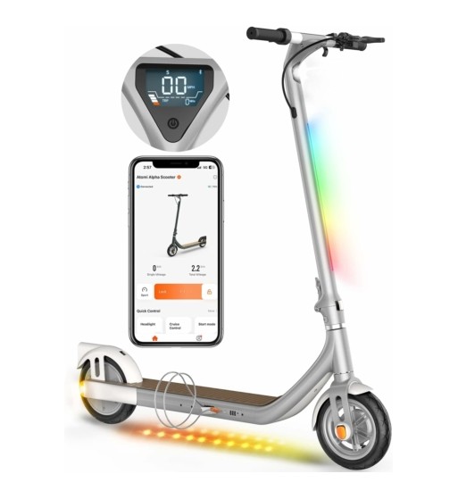 Atomi Alfa ezüst 350 W 25 Km/h 10 Ah