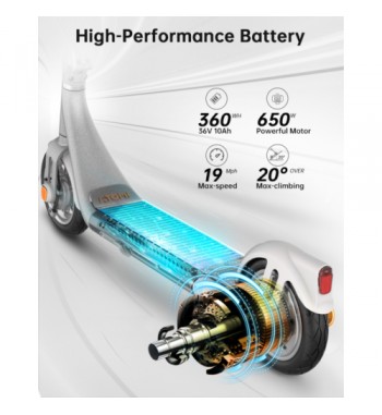 Atomi Alfa ezüst 350 W 25 Km/h 10 Ah